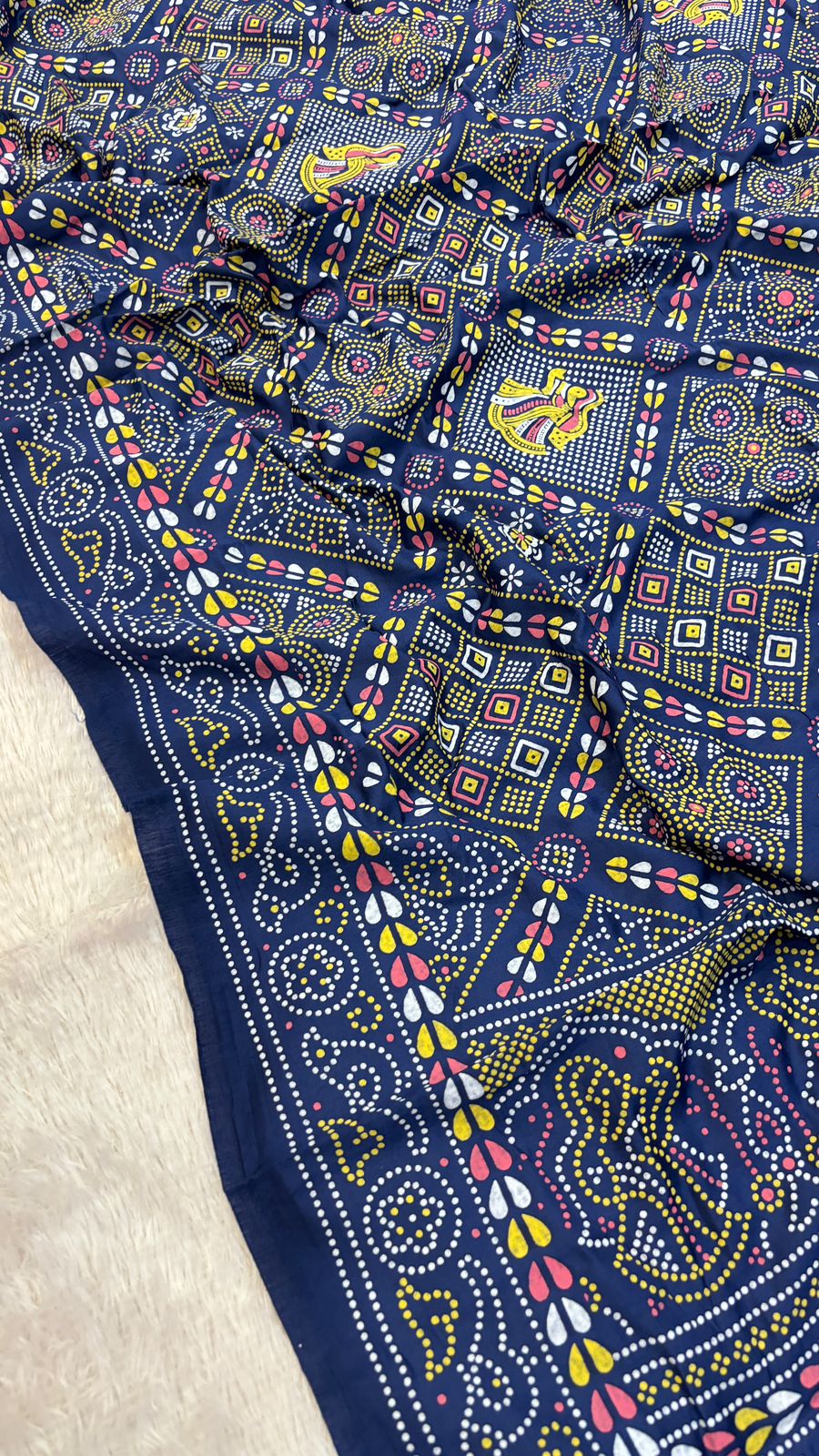 Kutchi Duppta with Lagdi Patta - Blue