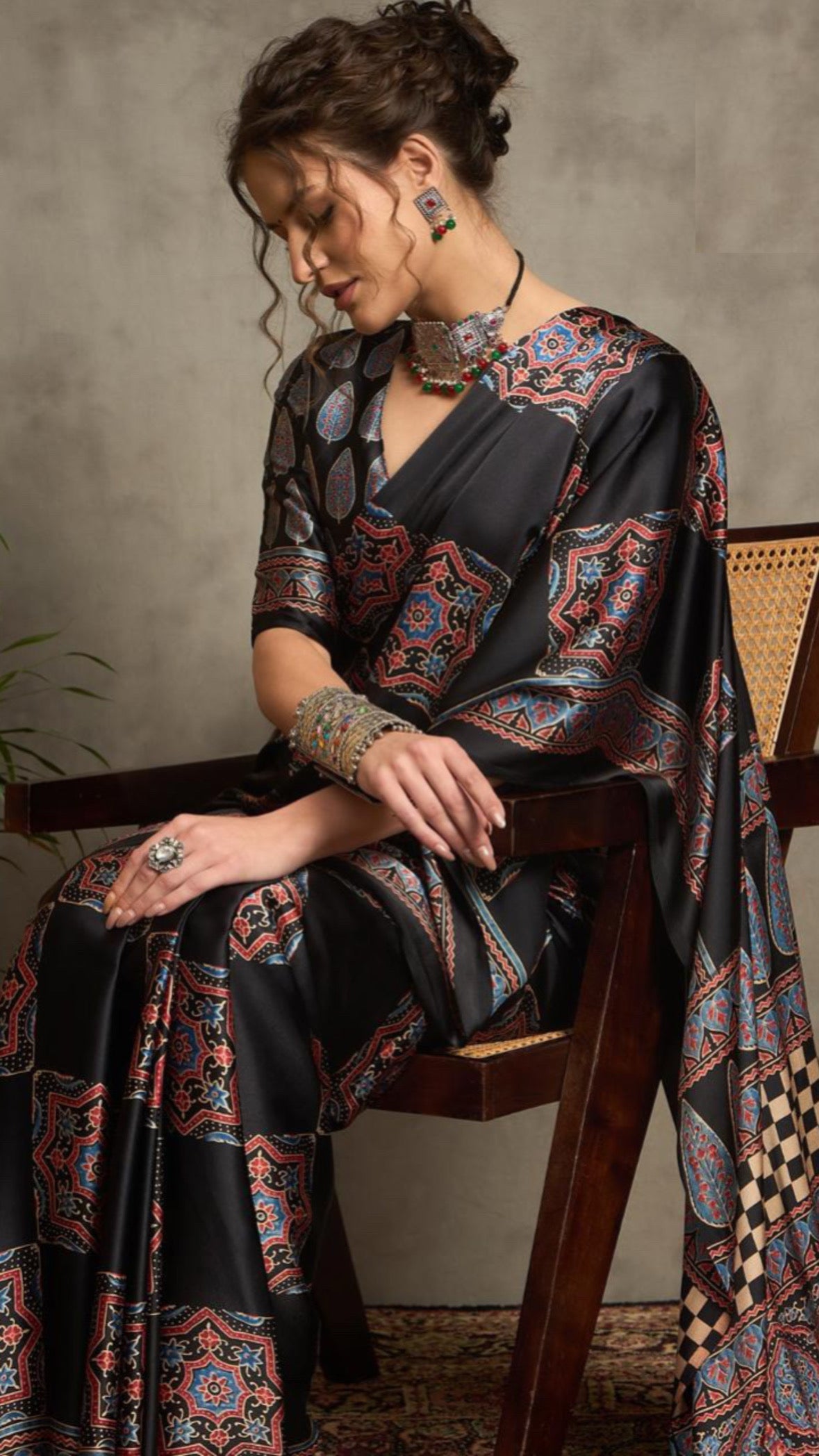 All New Designer Ajrakh Saree