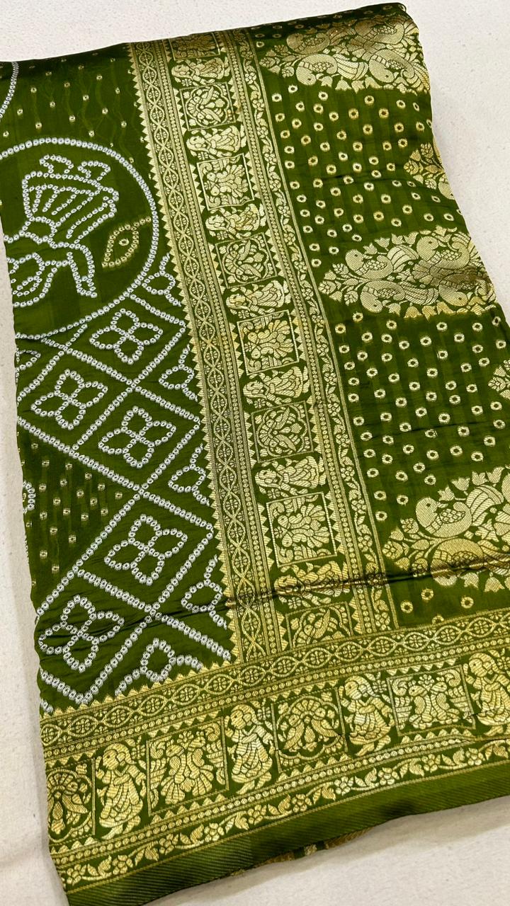 Lakhanavi Bandhani Saree