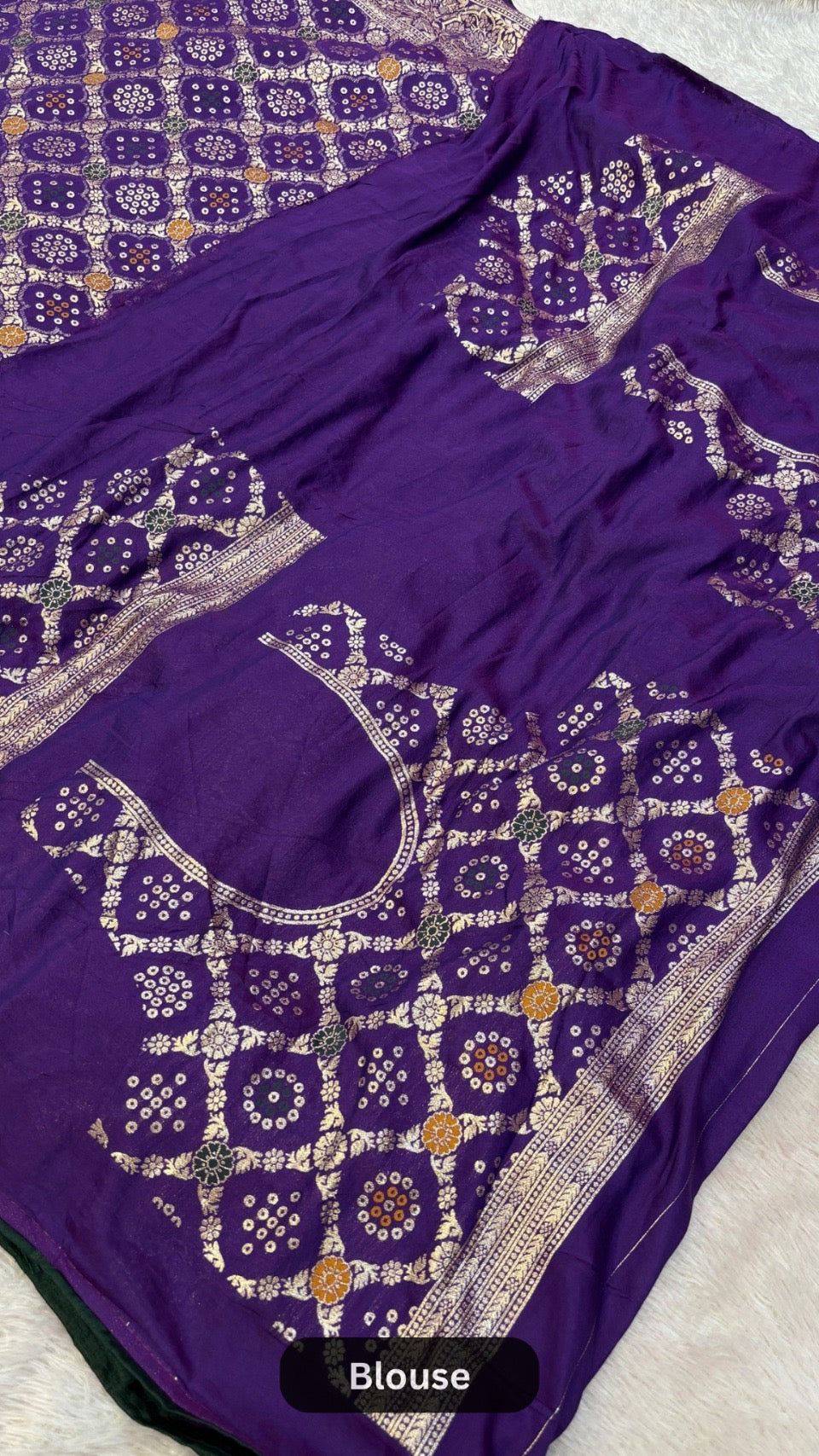 Dola Silk Gharchola Saree with Heavy Blouse