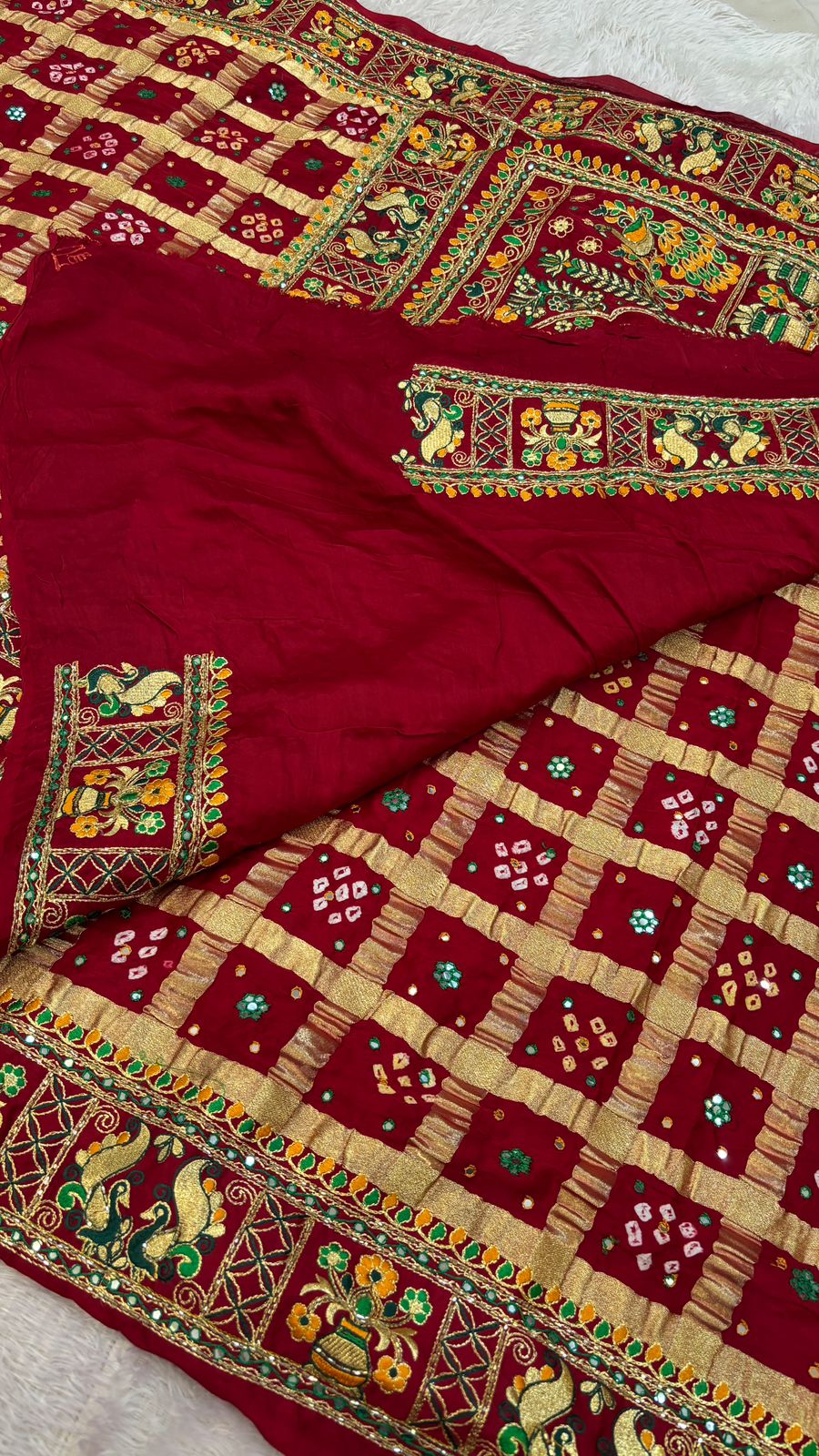 Traditional Gharchola Saree (783 Maroon)