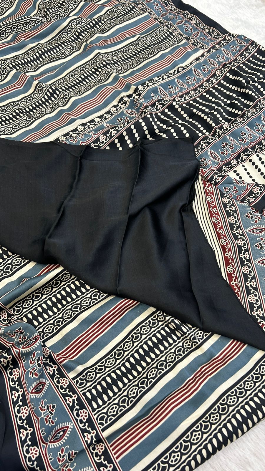 Summer Special Ajrakh Collection Saree (108)