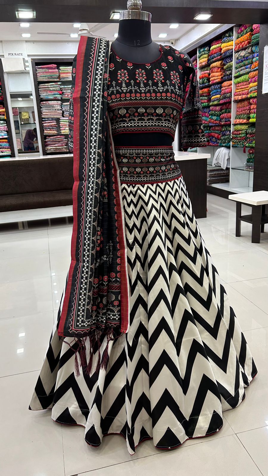 ZigZag 7 Meter Flair Lehangacholi