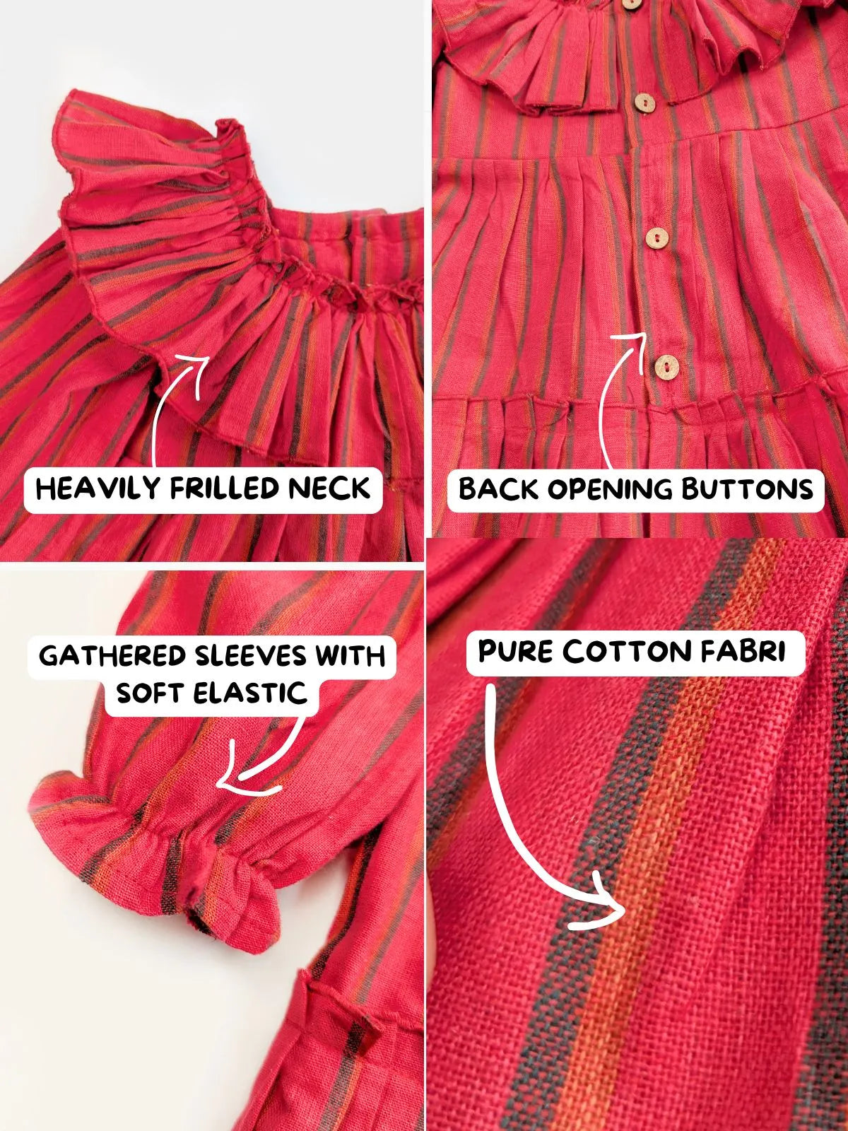 Red Chilli Baby Frilled Frock