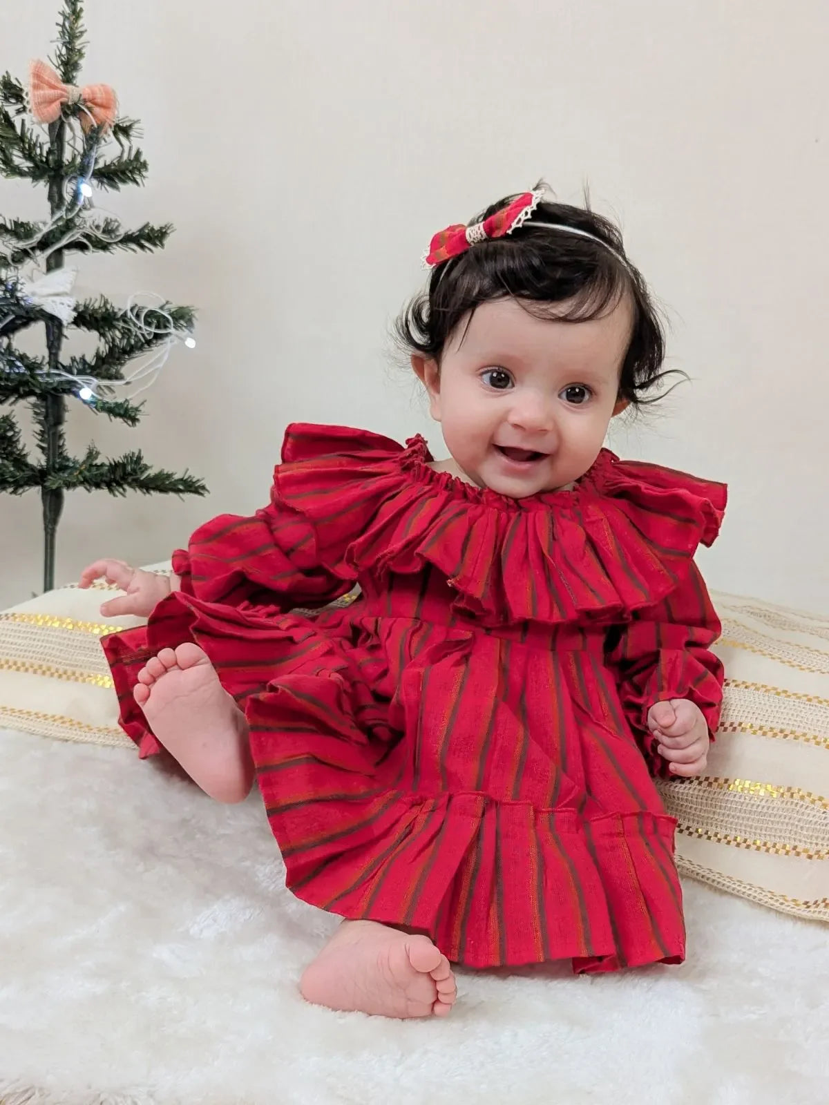 Red Chilli Baby Frilled Frock