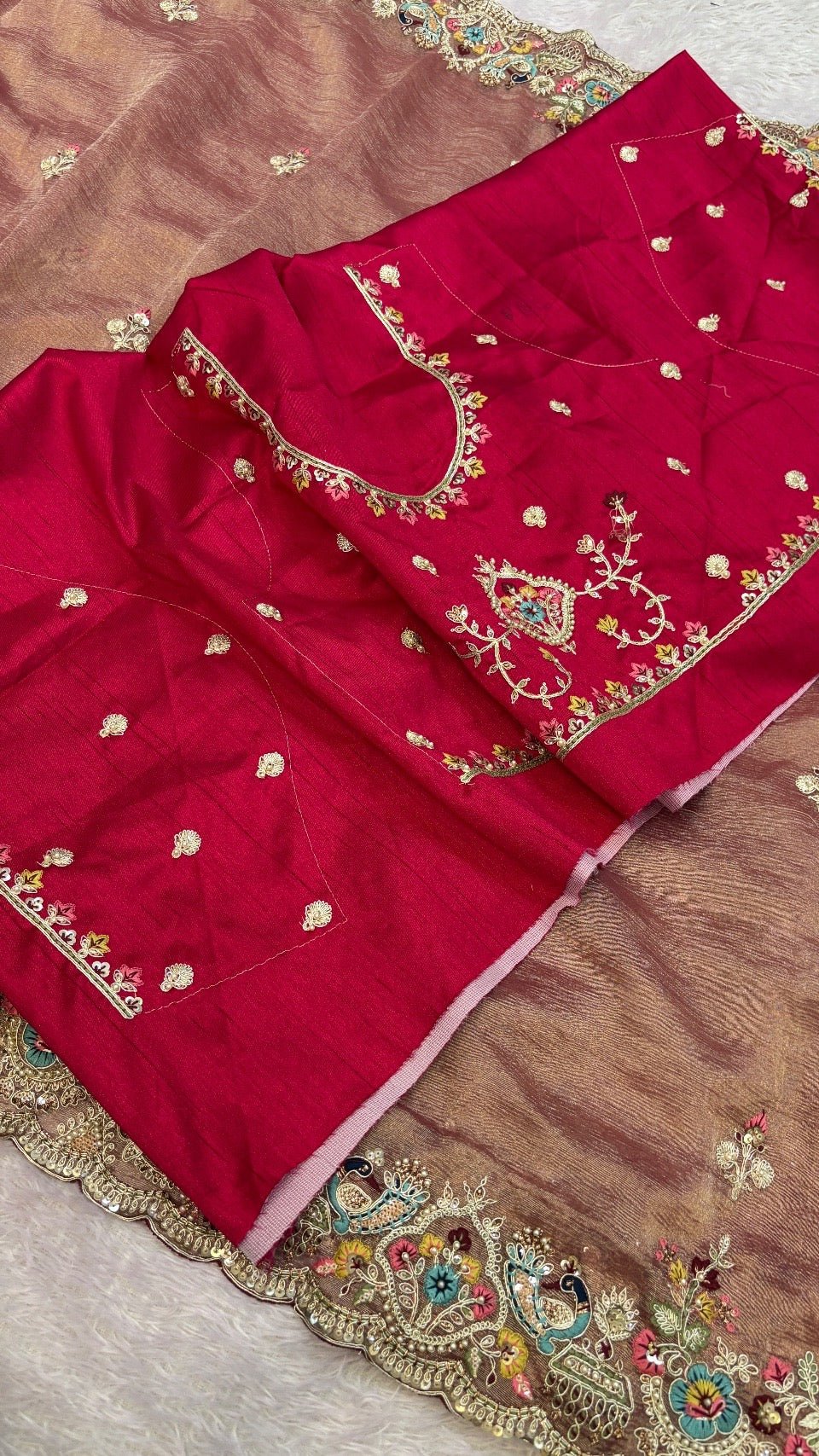 Shaan-E-Hindustan Limited Edition Saree! Rose Gold
