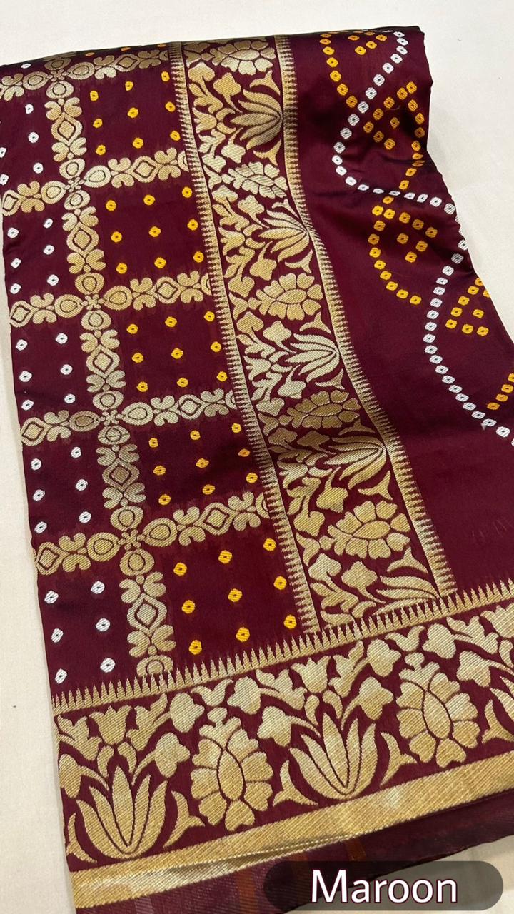 Banarasi Bandhani Saree