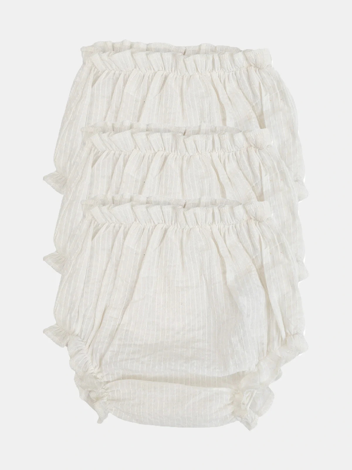 White 100% Cotton Toddler Baby Butter bloomers pack of 3