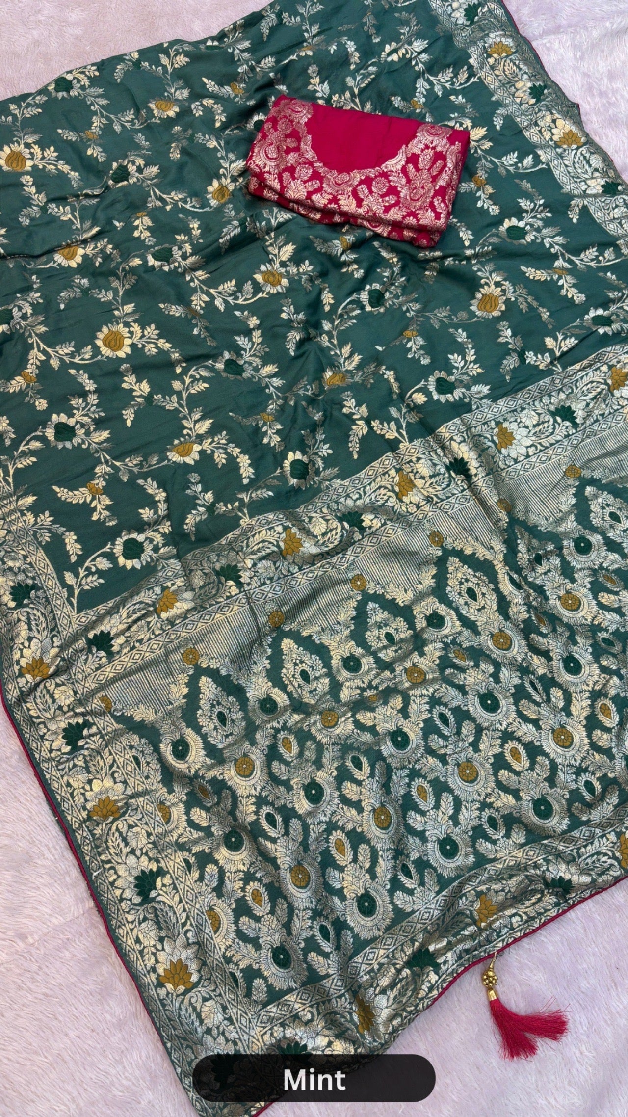 Banarasi Woven Saree with Heavy Blouse