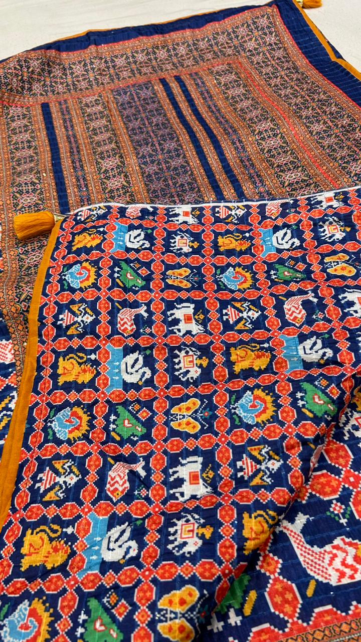 Digital Patan Patola Saree is