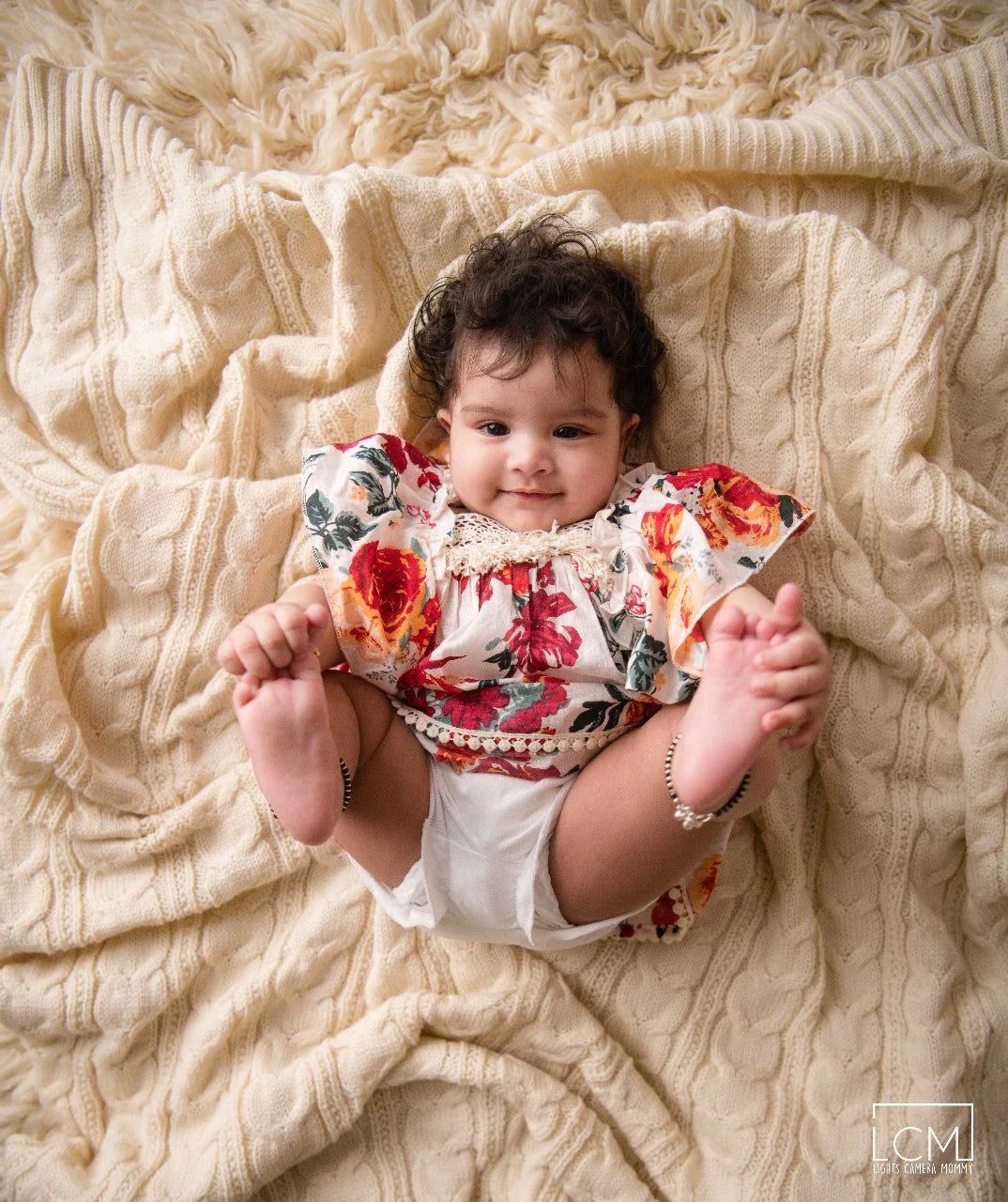 White Floral Summer Victorian Baby Girl Dress