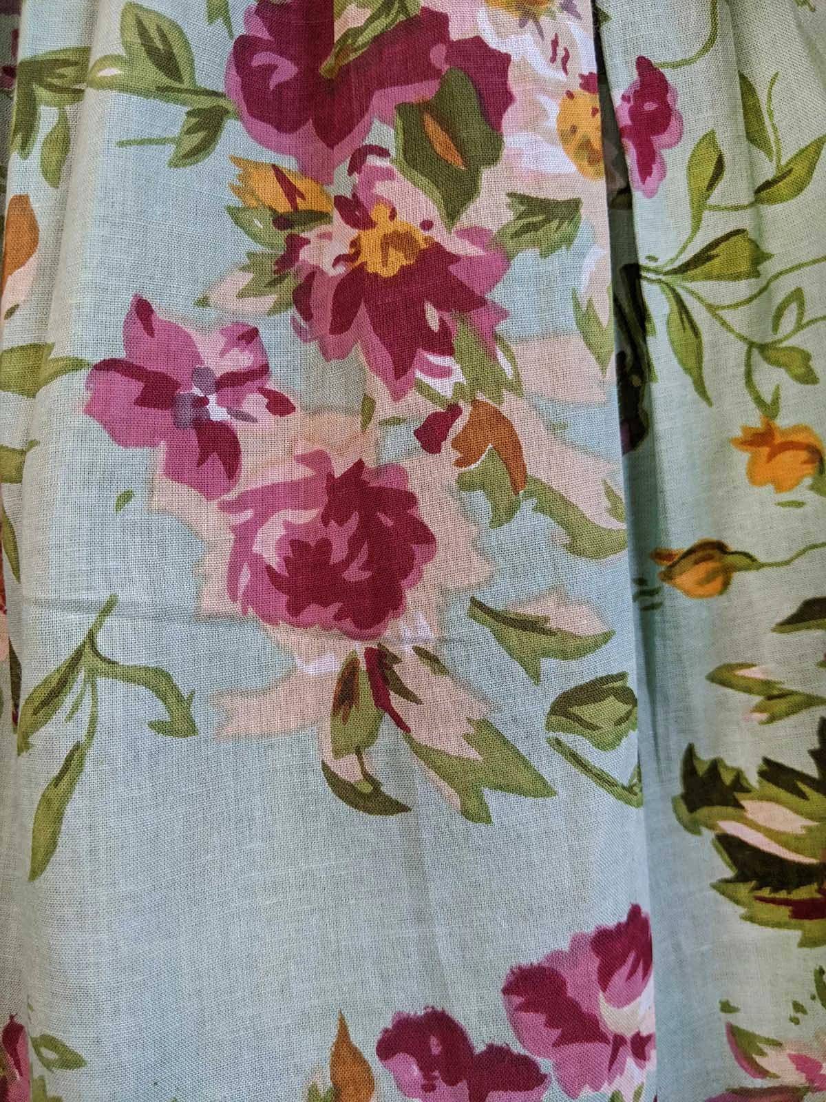Victoria Pleated Floral Frilly Teal Baby Girl Dress