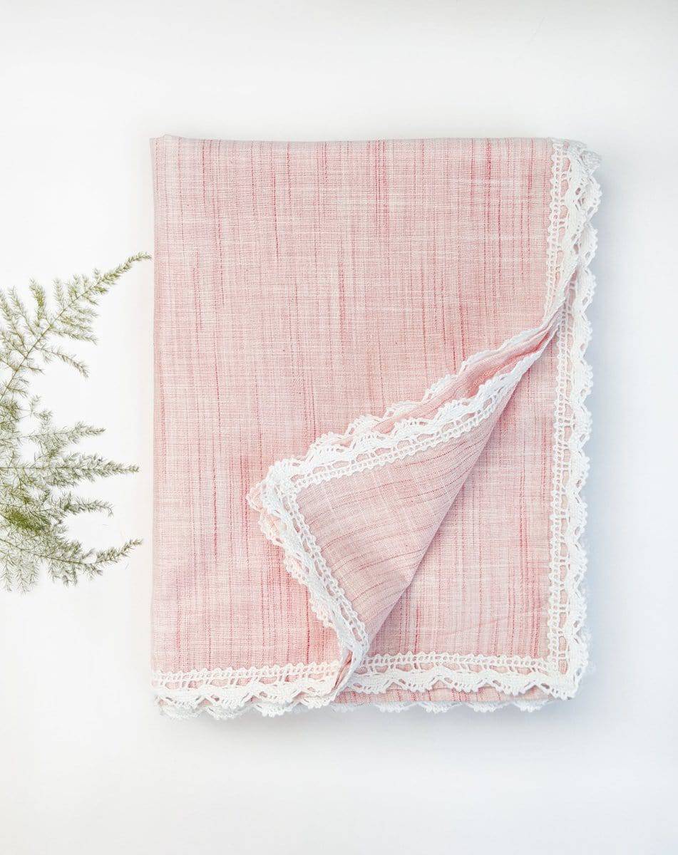 100% Organic Peach Cotton Wrap Newborn Baby Blanket