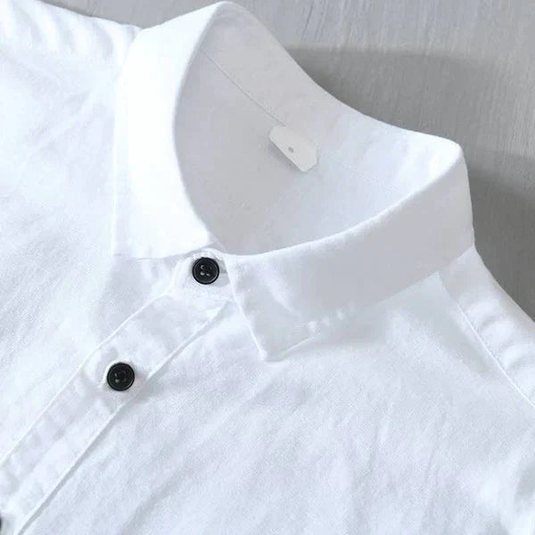 White And Pista Colour Long Sleeves Men'S Shirt