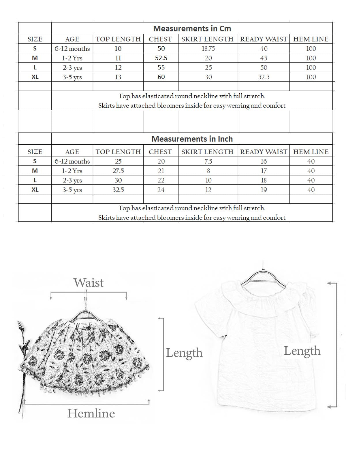 Quirky Pig Printed Cotton Baby Girl Skirt Top With Bloomer