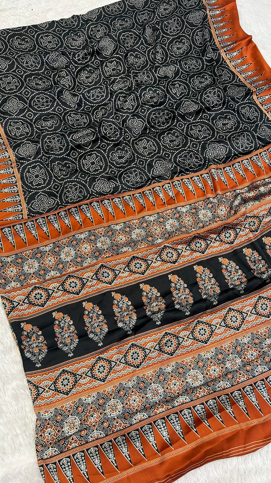 Summer Special Ajrakh Collection Saree (101)