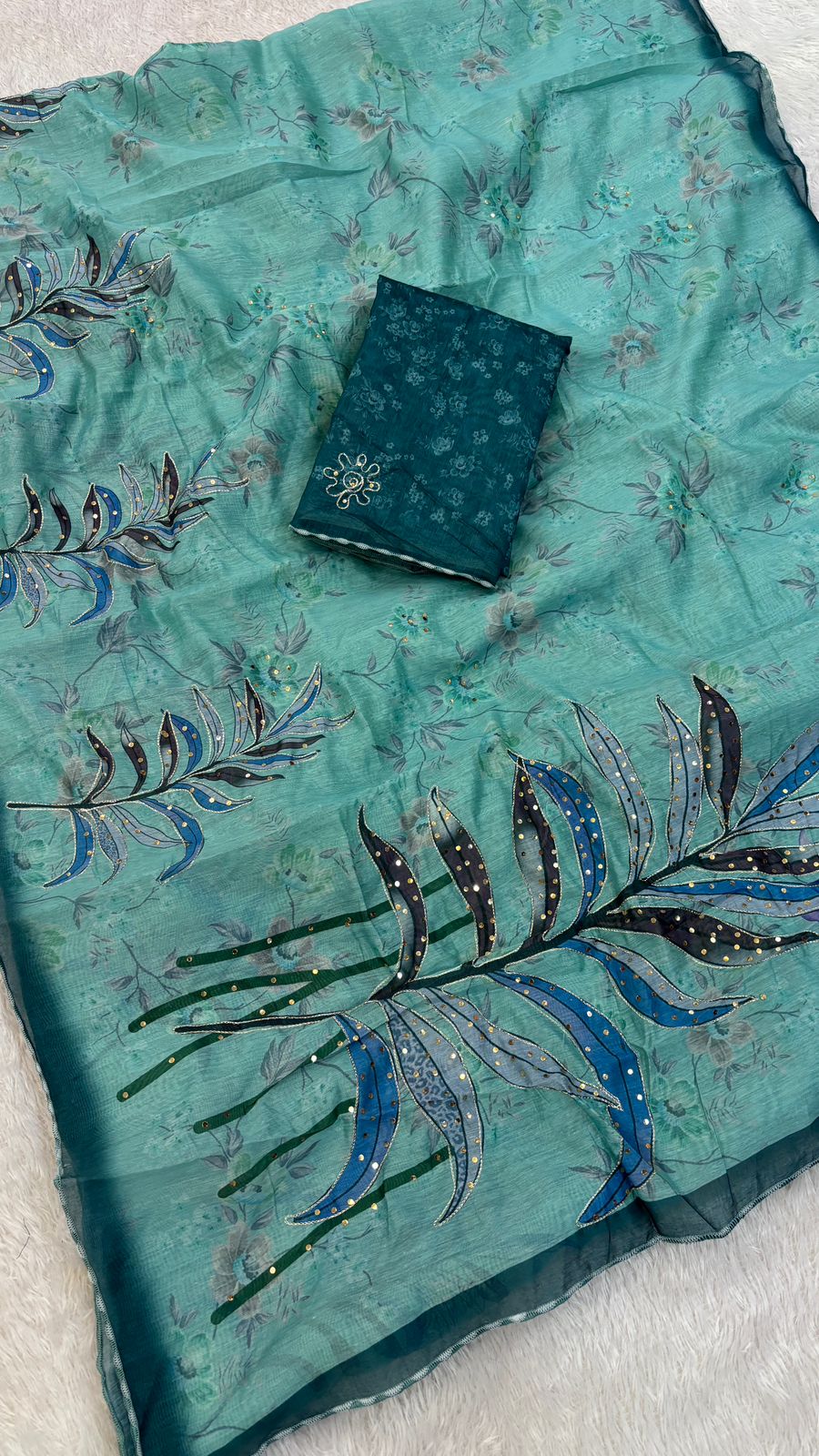 Digital Handpicked, Sequence Work Saree Vol.3