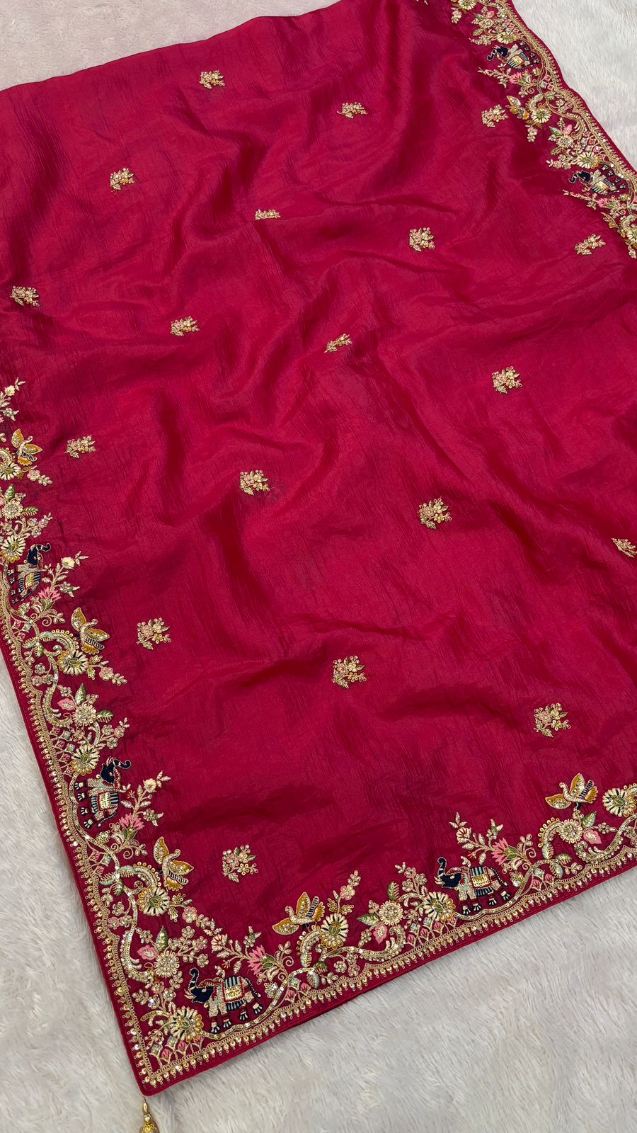 Shaan-E-Hindustan Limited Edition Saree! Rani Gagh