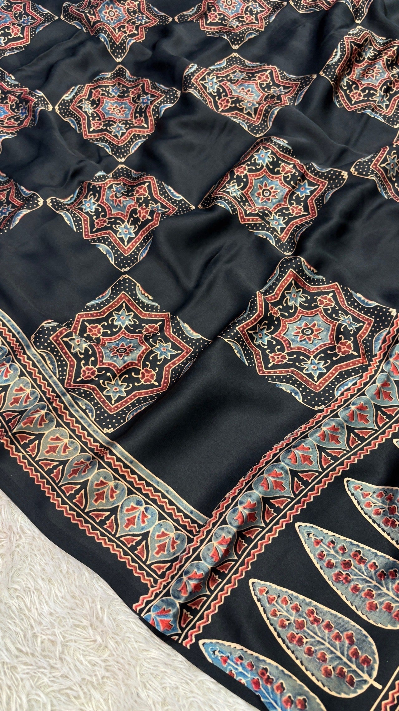 All New Designer Ajrakh Saree