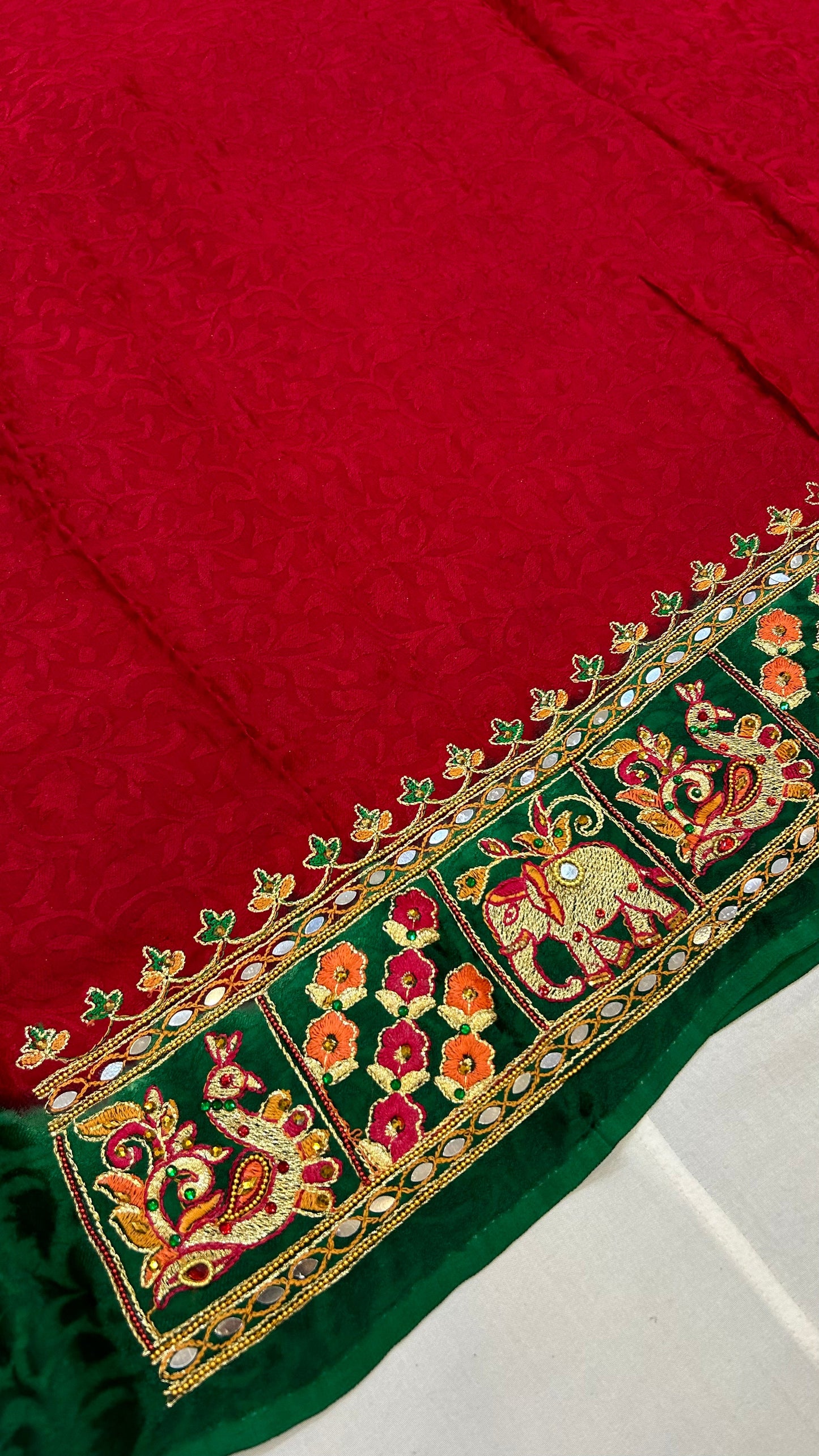 Kutchi Gharchola Saree (Airawat)