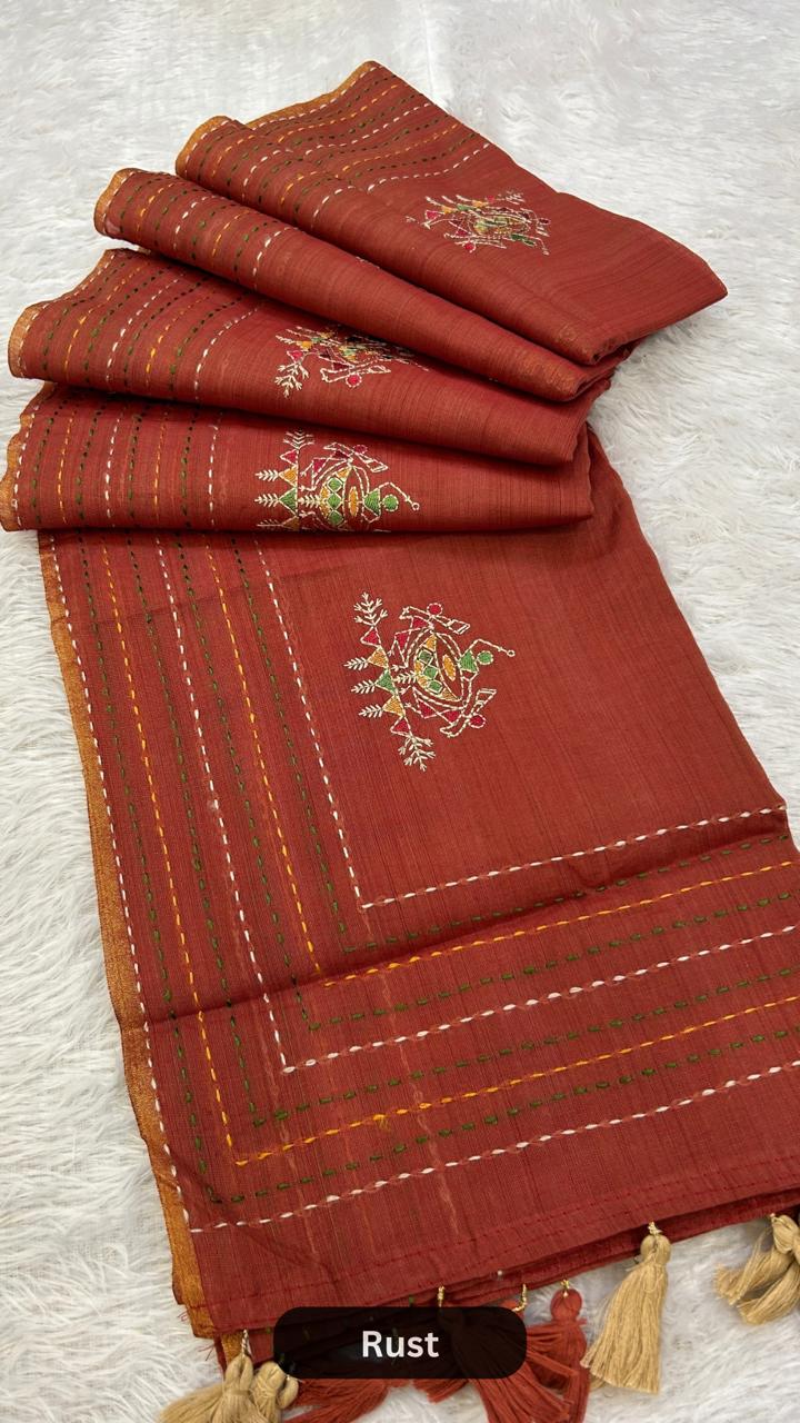 Corporate Wear Katha Saree