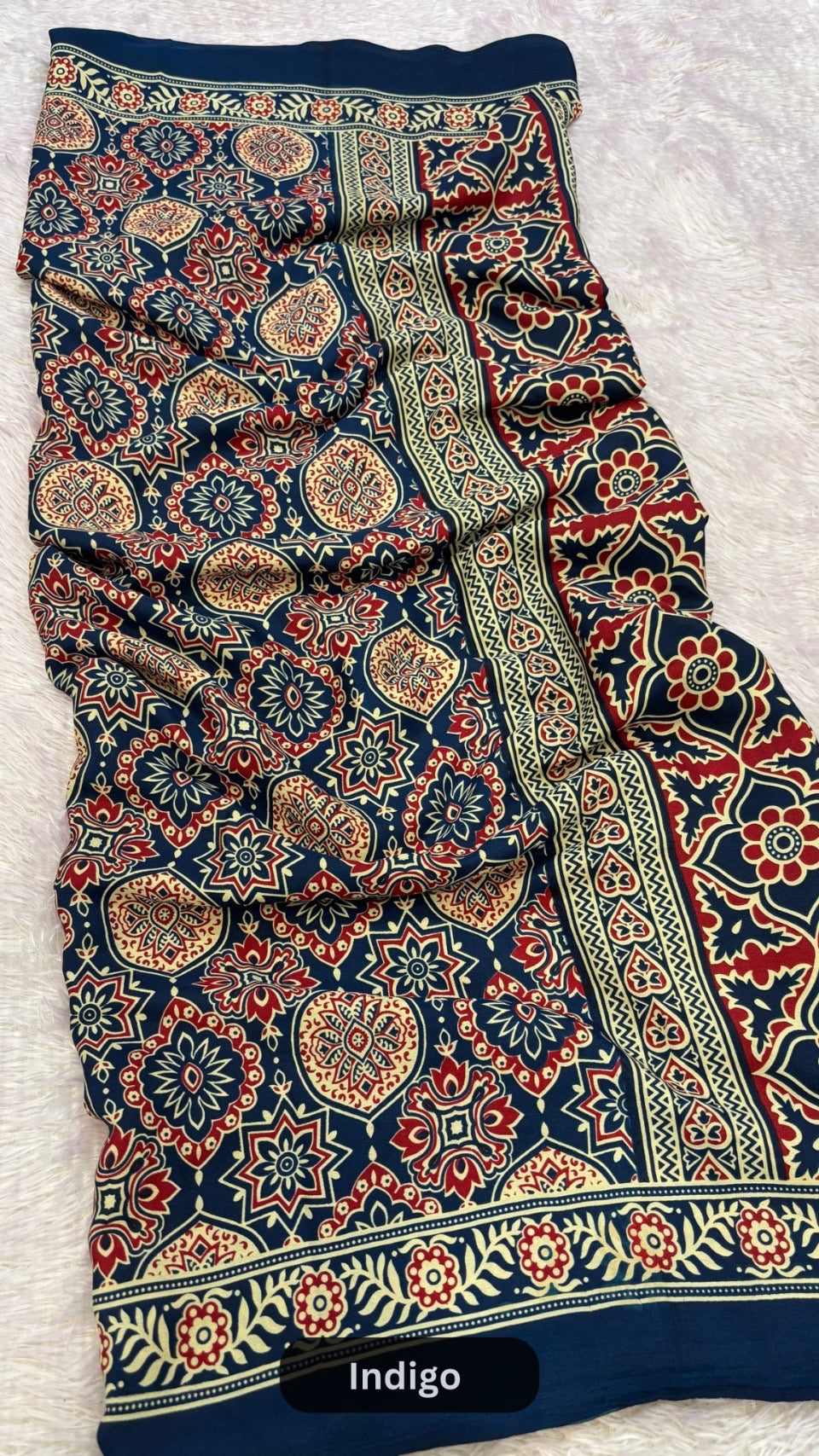 Super Hit Ajrakh Saree