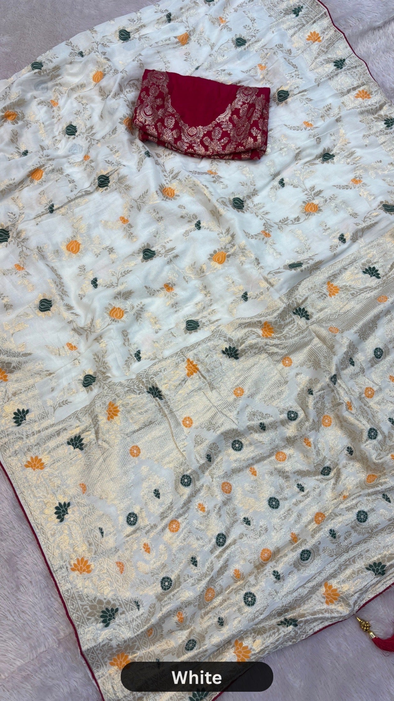 Banarasi Woven Saree with Heavy Blouse