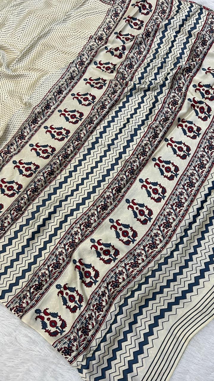 Summer Special Ajrakh Collection Saree (106)