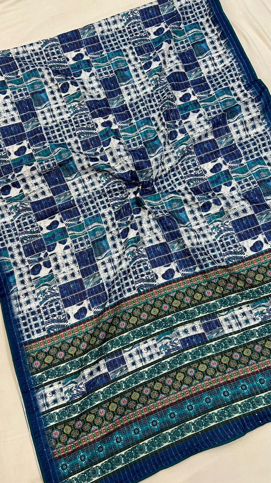 Digital Indigo Saree Vol.3