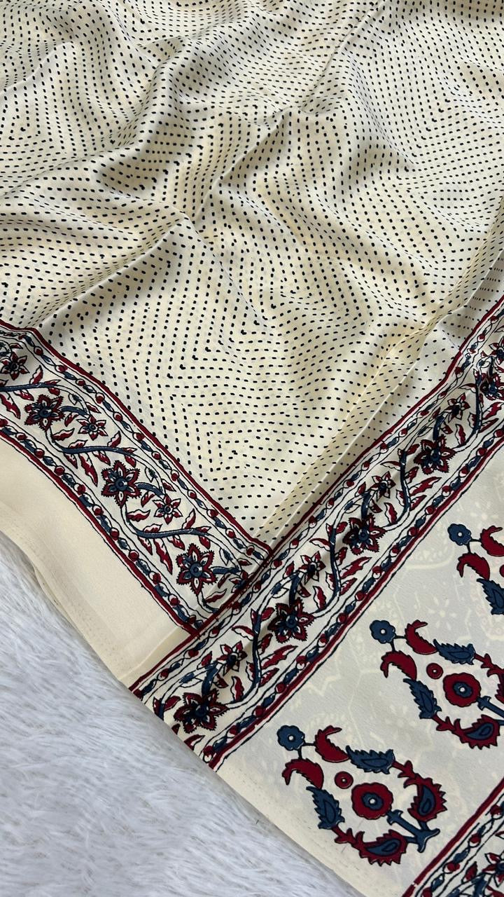 Summer Special Ajrakh Collection Saree (106)