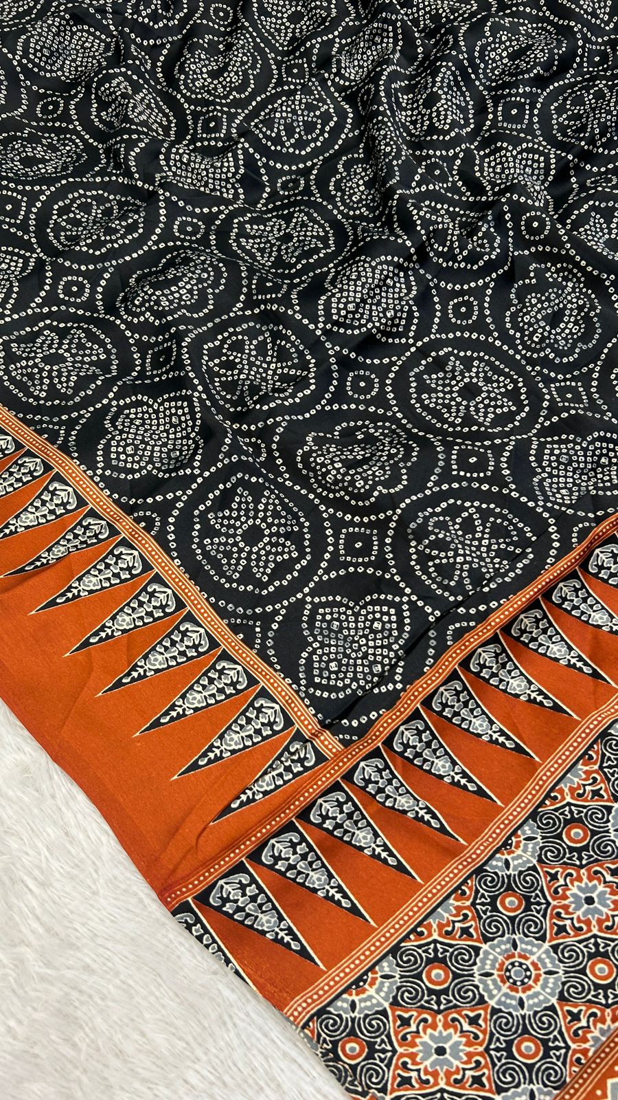 Summer Special Ajrakh Collection Saree (101)