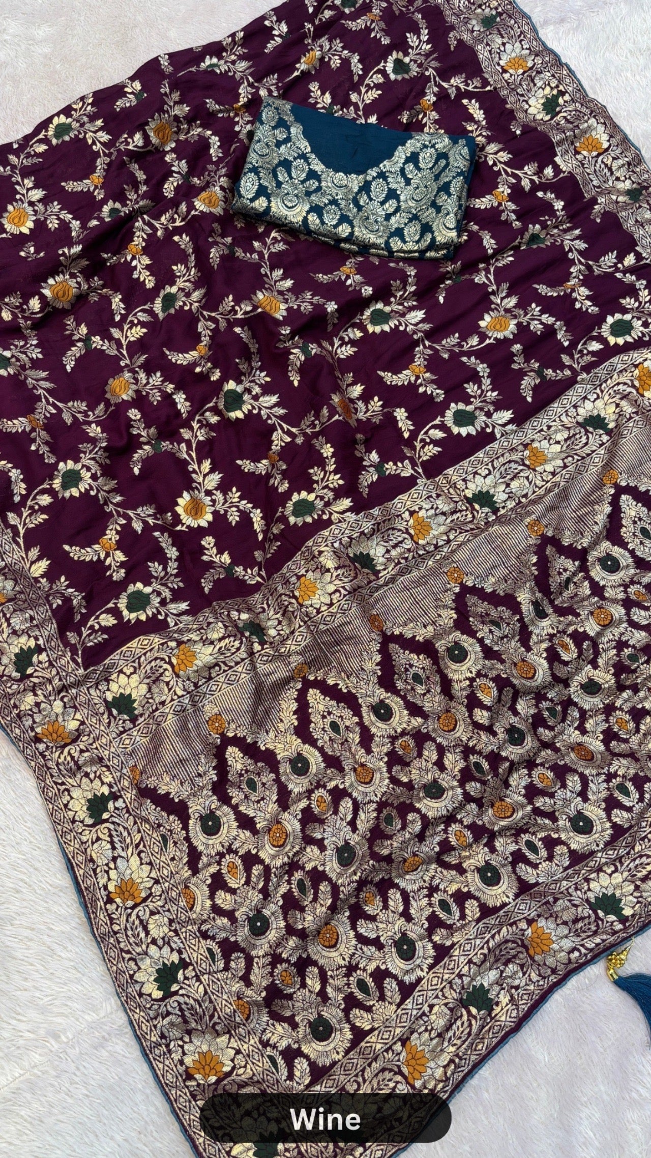 Banarasi Woven Saree with Heavy Blouse