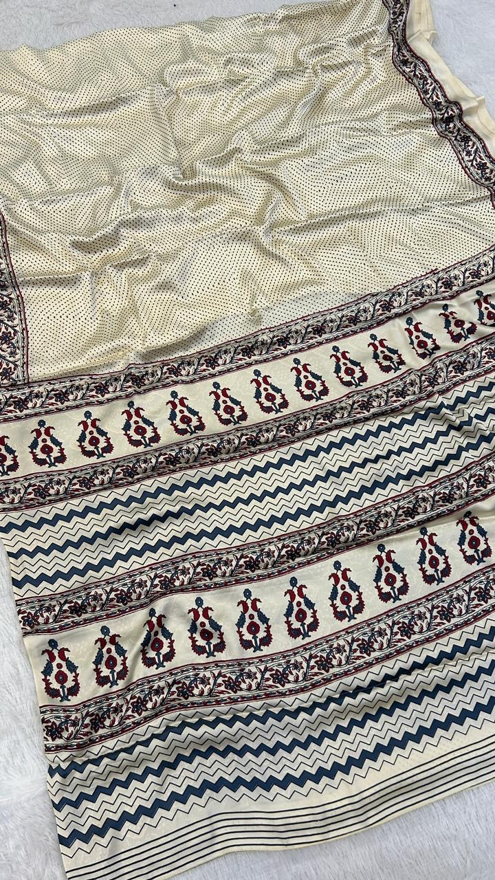 Summer Special Ajrakh Collection Saree (106)