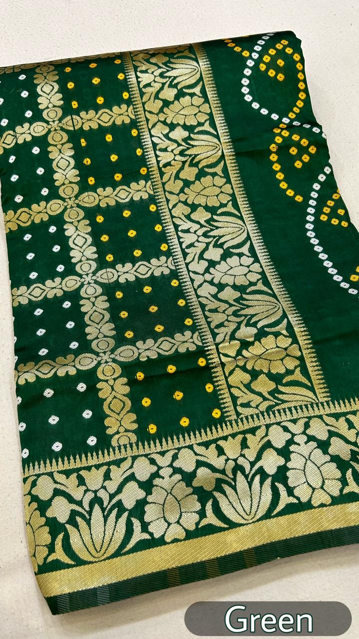 Banarasi Bandhani Saree