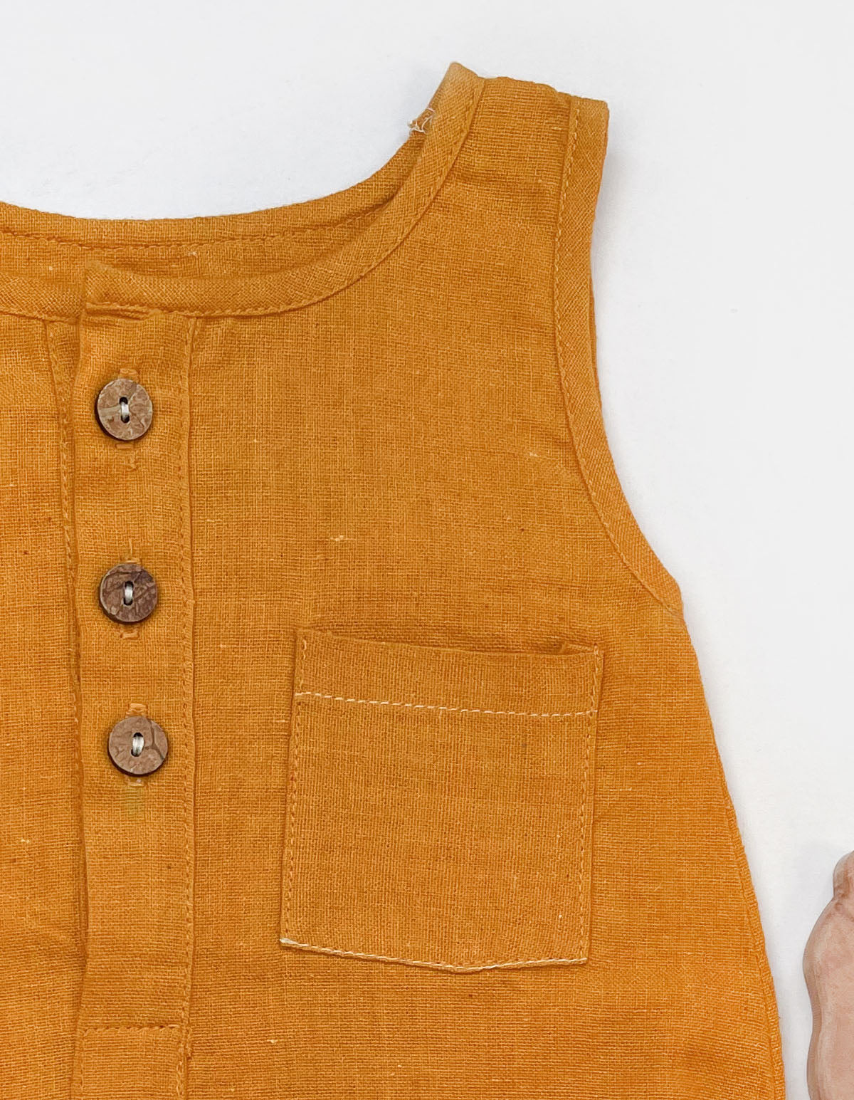 Honey Mustard Kids Pure Cotton Unisex Bubble Romper