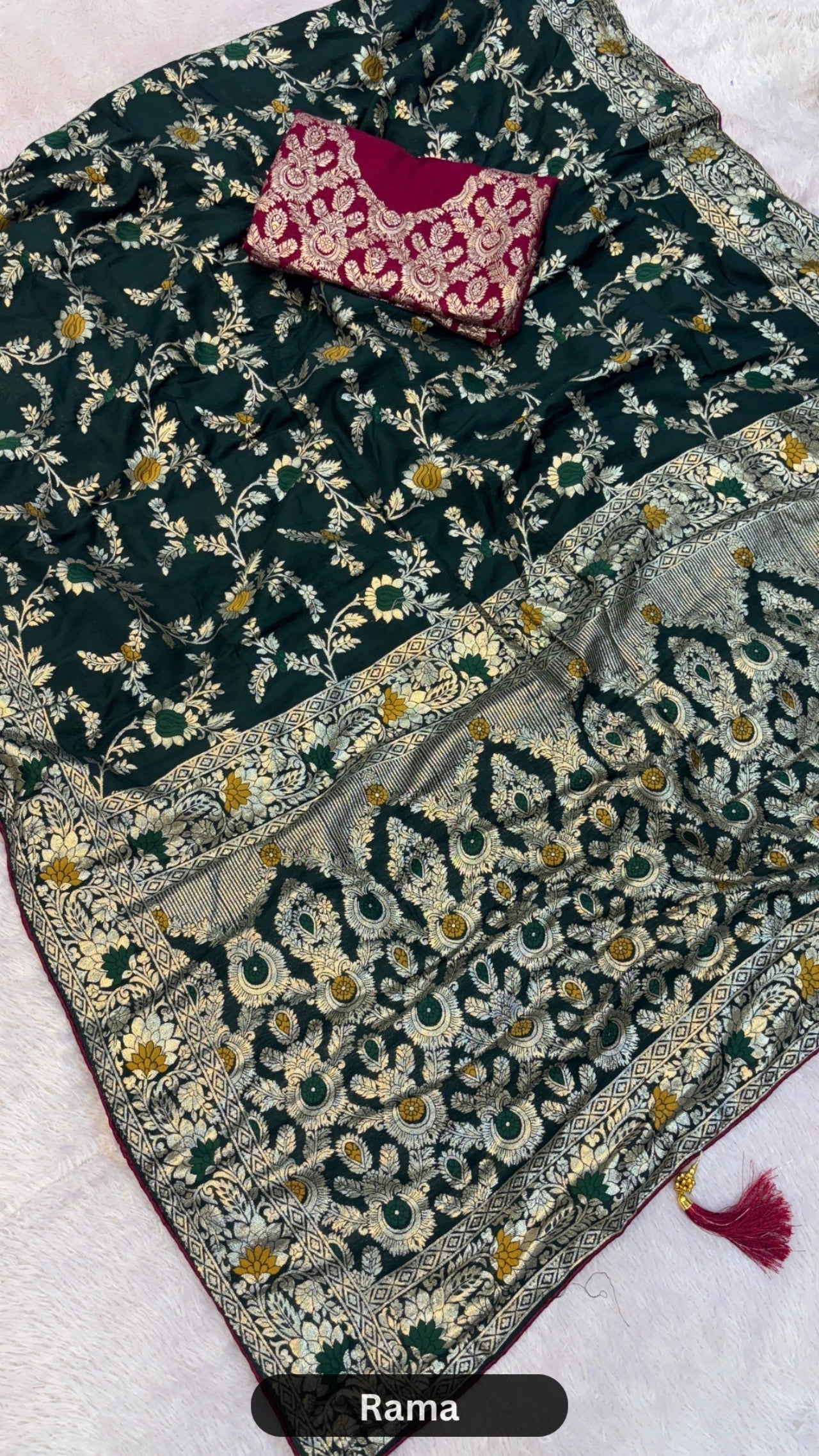 Banarasi Woven Saree with Heavy Blouse