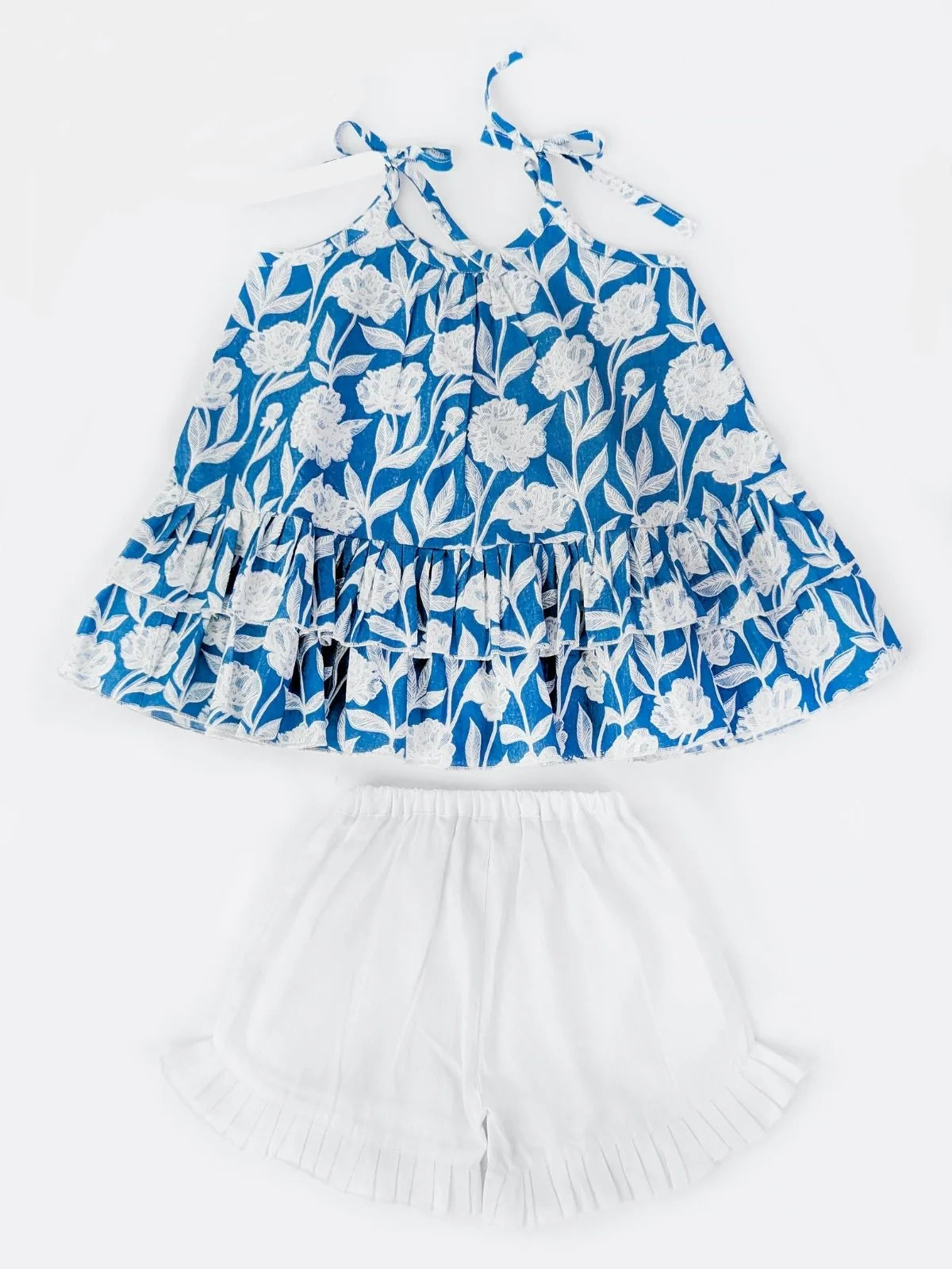 Daisy Royal Blue Ruffled Co-ord Set