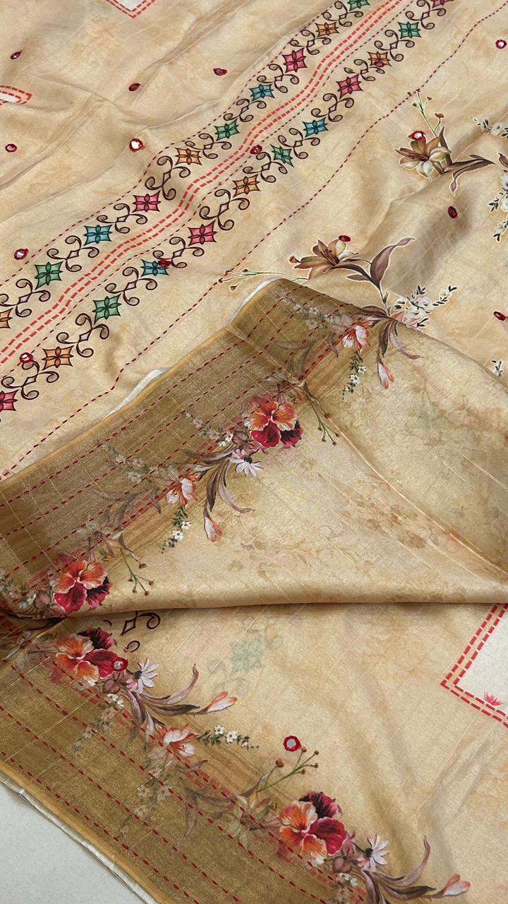 Katha Work Designer Saree (Vol.1)