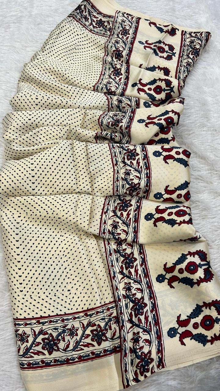 Summer Special Ajrakh Collection Saree (106)