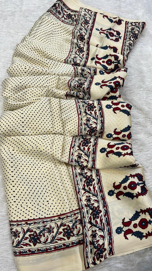 Summer Special Ajrakh Collection Saree (106)