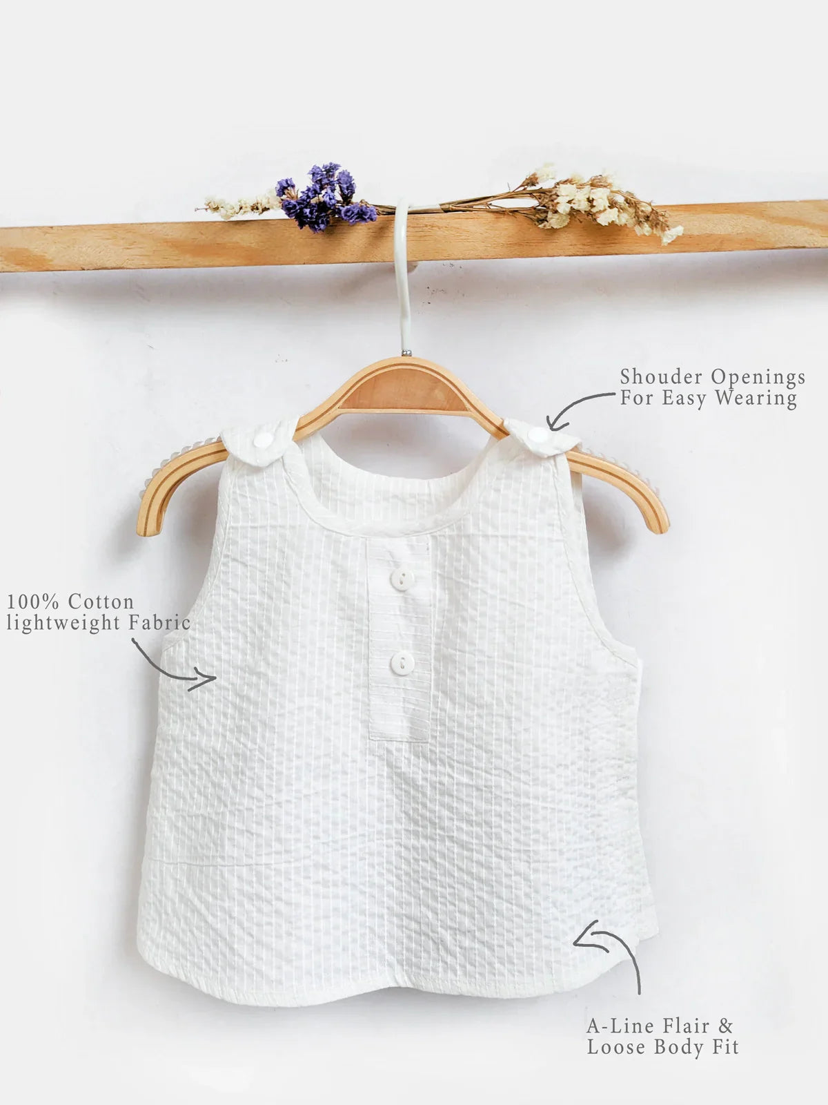 Half Sleeves Peach Stripe Kids Combo