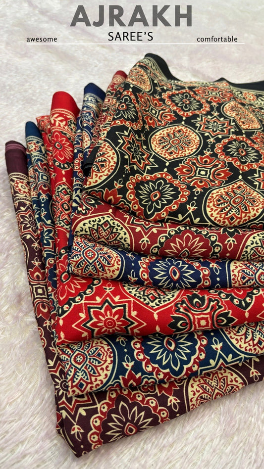 Super Hit Ajrakh Saree
