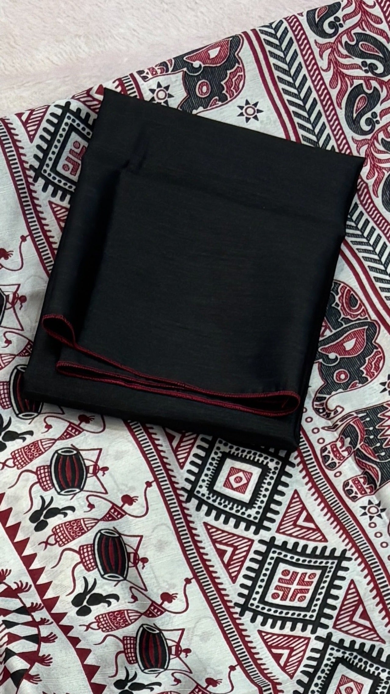 Gajraang Kalamkari, Sambalpuri Cotton Silk Saree