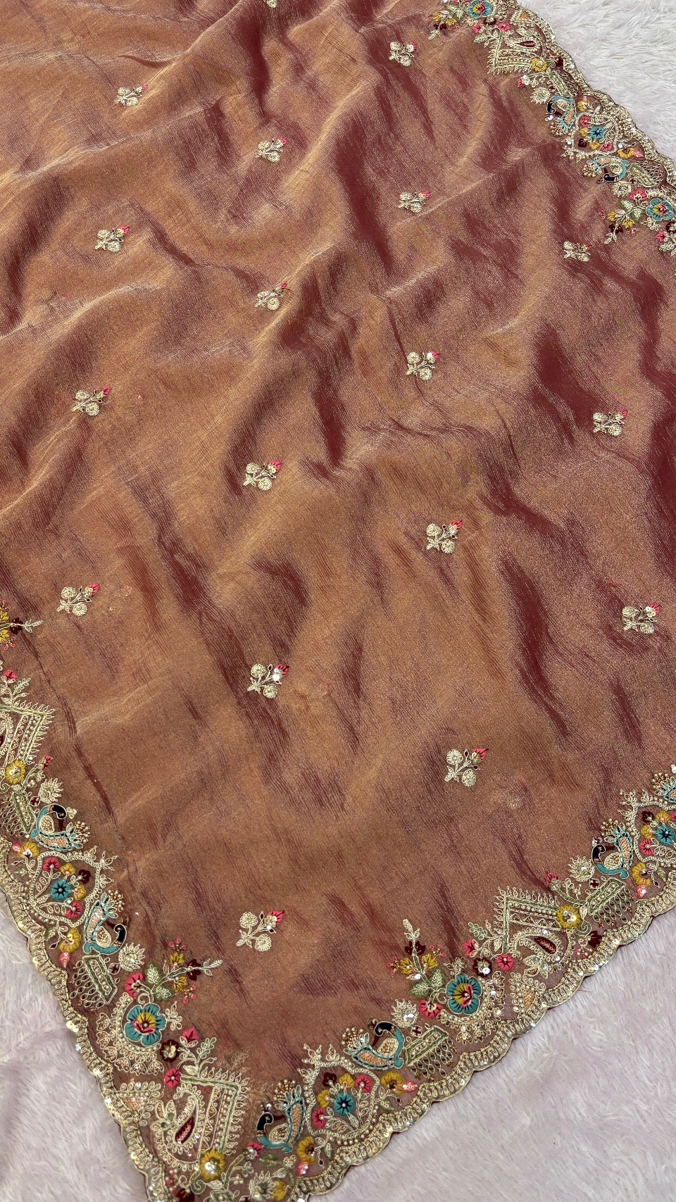 Shaan-E-Hindustan Limited Edition Saree! Rose Gold