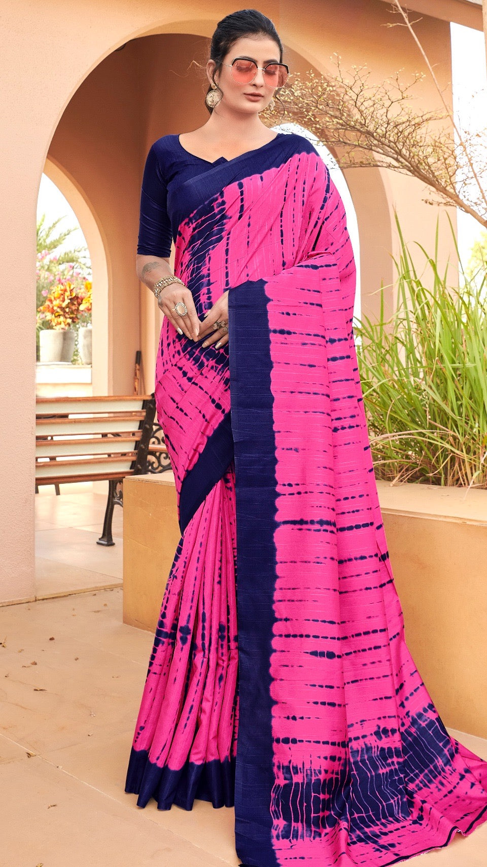 Gulaabi Raag, Sambalpuri Cotton Silk Saree