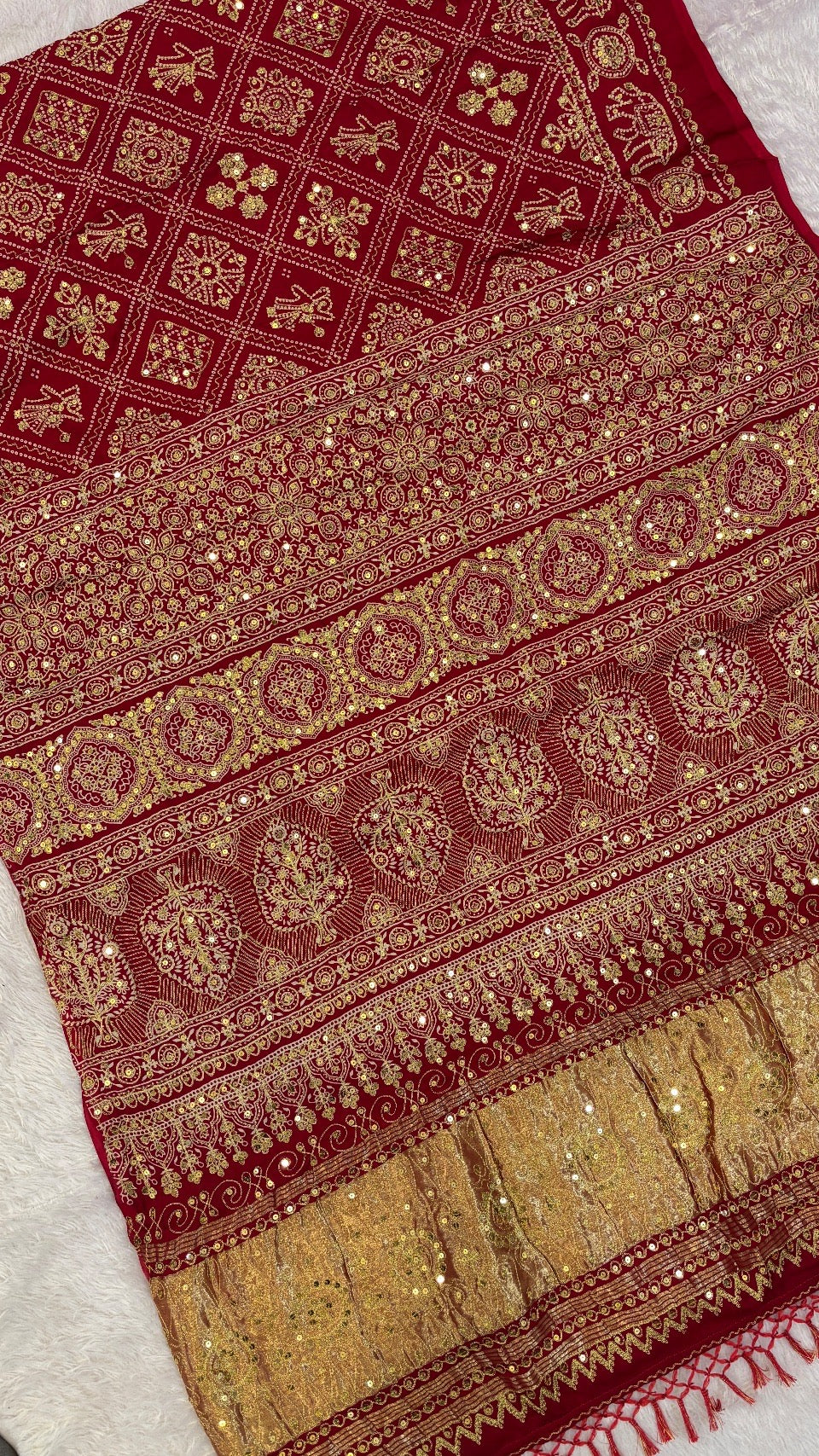 SvarṇaVastra :- Untouched and Sacred Saree with Sequence Work