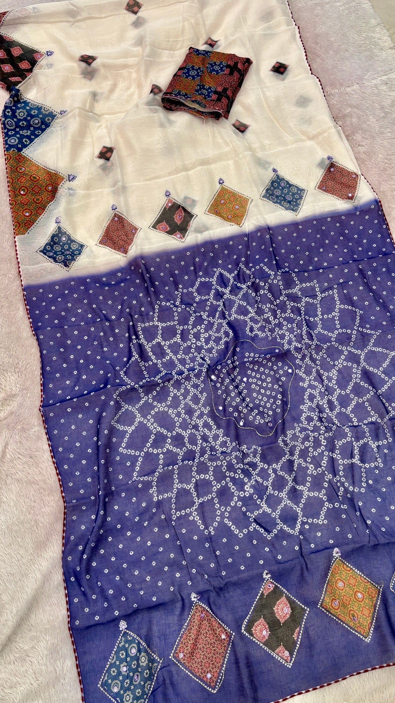 Digital Handpicked, Handwork Saree