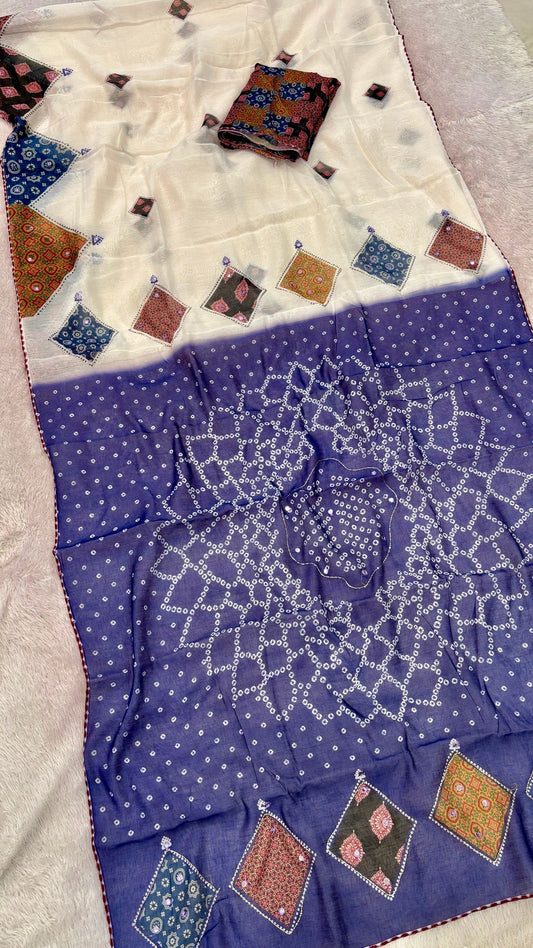 Digital Handpicked, Handwork Saree