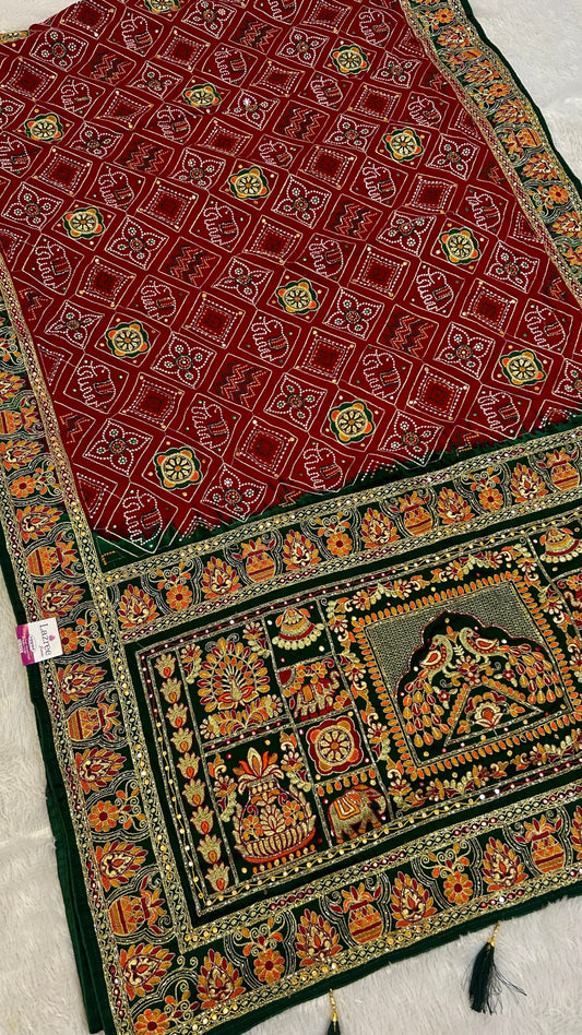 Pure Gaji Silk Gharchola