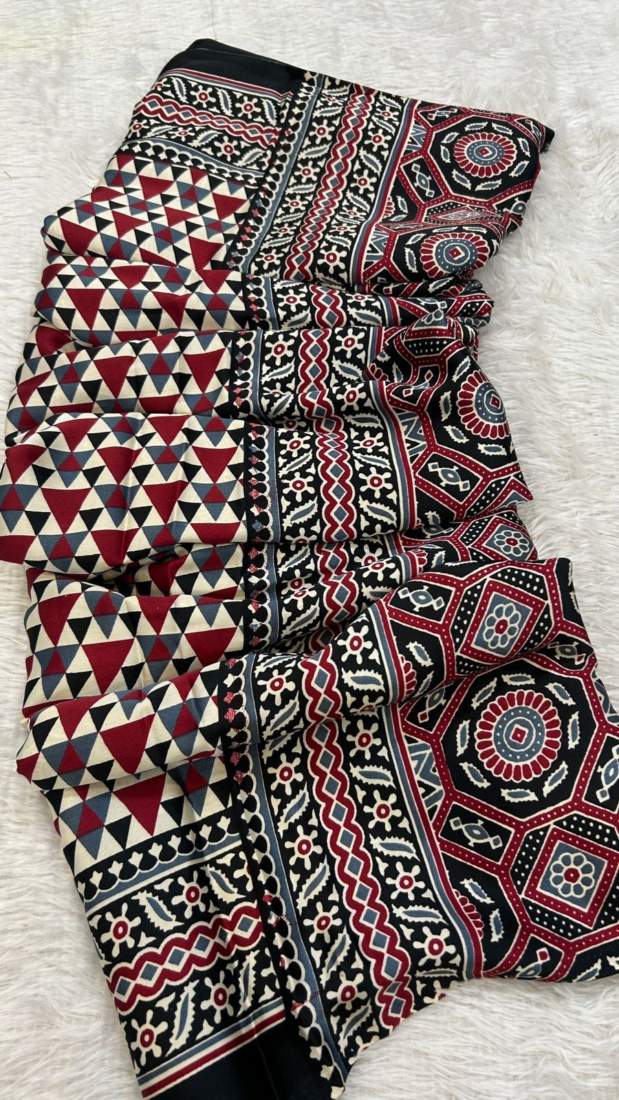 Summer Special Ajrakh Collection Saree (107)